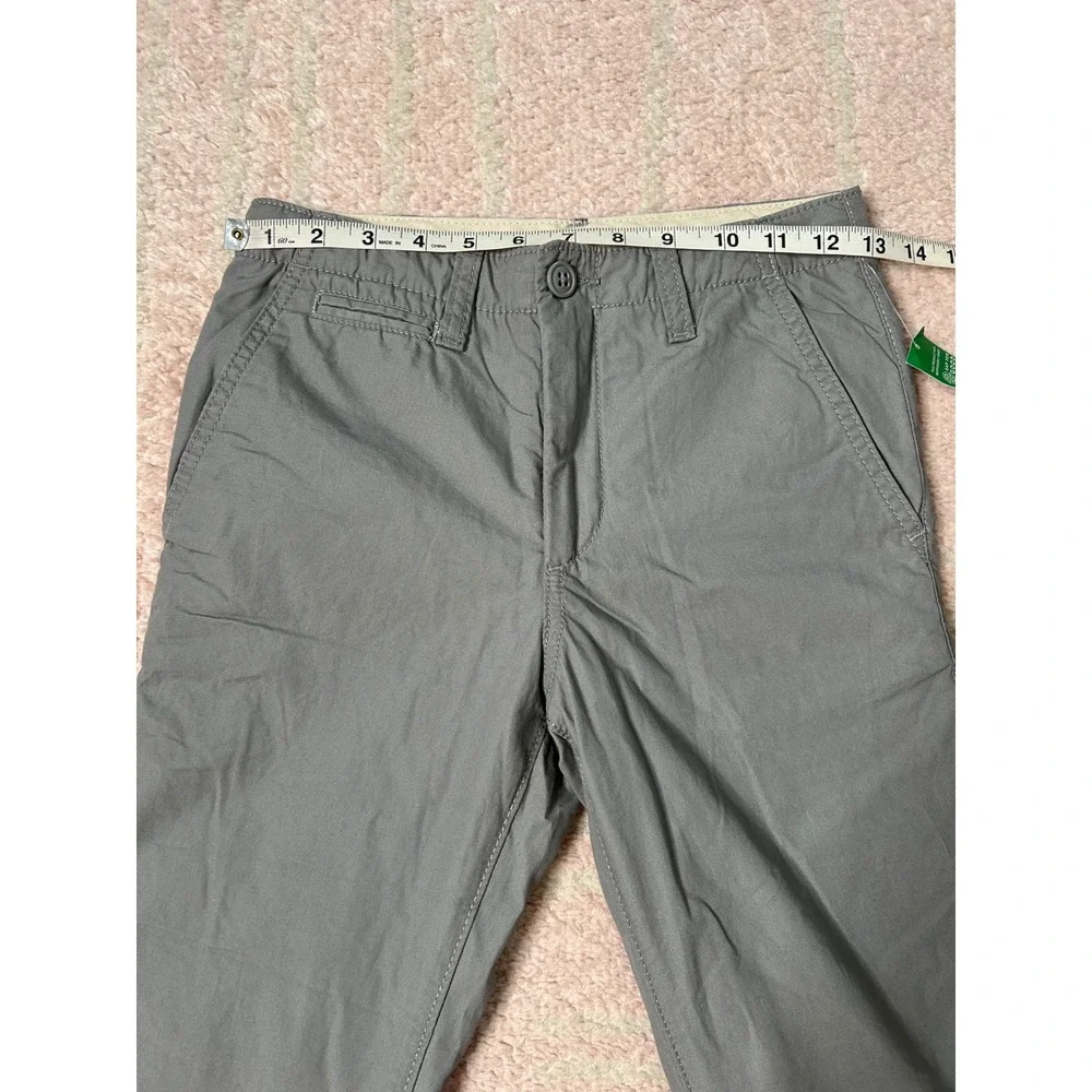 Gap Kids Gray Cotton Fleece Lined Pants Size 12 SLIM NWT Fall Winter Outdoors